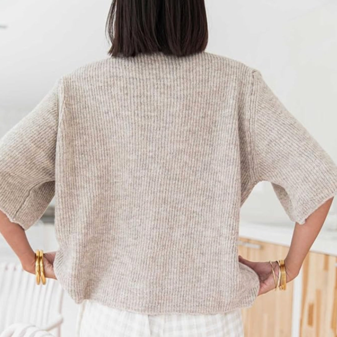 Jasmine™ Half-Sleeve Knitted Cardigan