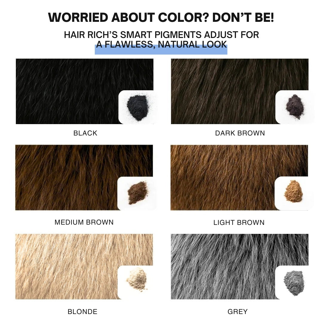 HAIR RICH Instant Hair Camouflage, 100% Undetectable